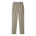 thumbnail image 5 of MLCDZ Women's Summer Elastic High Waisted Plus Size Capri Pants for Women Lightweight Baggy Casual Ankle Length Capris Multiple Pockets Work Office Slacks, 5 of 5