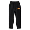 thumbnail image 3 of QTBIUQ Mens Relaxed Fit Athletic Joggers Straight Leg Sweatpants with Deep Pockets for Casual and Lounge Activities Black, 3 of 4