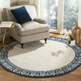 thumbnail image 2 of SAFAVIEH Total Performance Ruadhan Floral Area Rug, Navy, 6' x 6' Round, 2 of 8