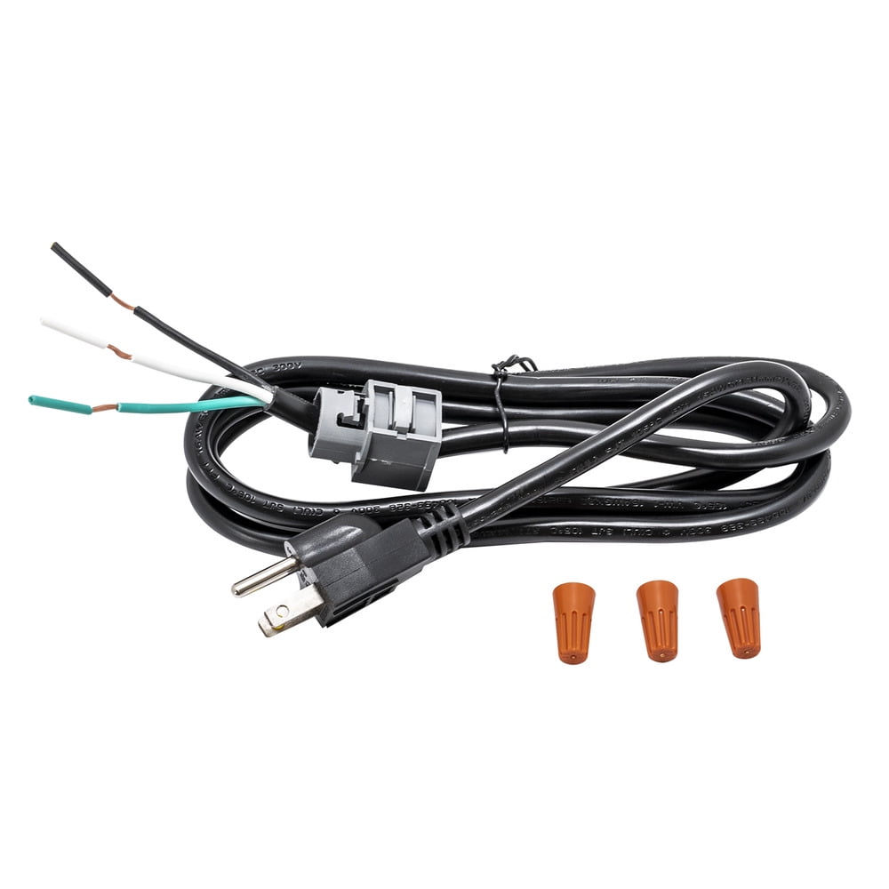 Eastman 69011 Universal 3 Prong 13 Amp Dishwasher Power Cord Kit 5 3 Ft Black Walmart Com Walmart Com