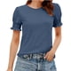 thumbnail image 3 of TaTaai Delicate Sleeve Blouse for Women, Airy Summer T-Shirt, Soft Detailed Top, Ideal for Casual, Vacation, Evening Events and Seasonal Activities Gift, 3 of 6