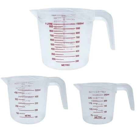 

DIYOO 2020 3 Pcs/set Measuring Cups Kitchen Bakery Baking Powder Seasoning Milk