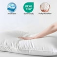 thumbnail image 5 of Thin Flat Slim Ultra Soft Bed Pillows King Size Set of 2 Pack for Sleeping, Bed Pillow for Stomach Back and Side Sleepers, Machine Washable 20x36 inches, 5 of 8