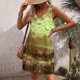 thumbnail image 3 of Vestido de Verano para las Mujeres Impresión de la Moda Bolsillo sin Mangas Cuello en V, Vestido Casual para la Playa Y Diario, 3 of 5