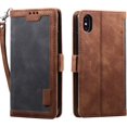 thumbnail image 1 of Étui pour iPhone 13 Pro, Type Notebook Populaire Rétro en Cuir Véritable Miroir de Maquillage Charge Sans Fil Luxe Protection Complète, Deux Couches Structure Fente pour Carte, Amplificateur-Noir, 1 of 8