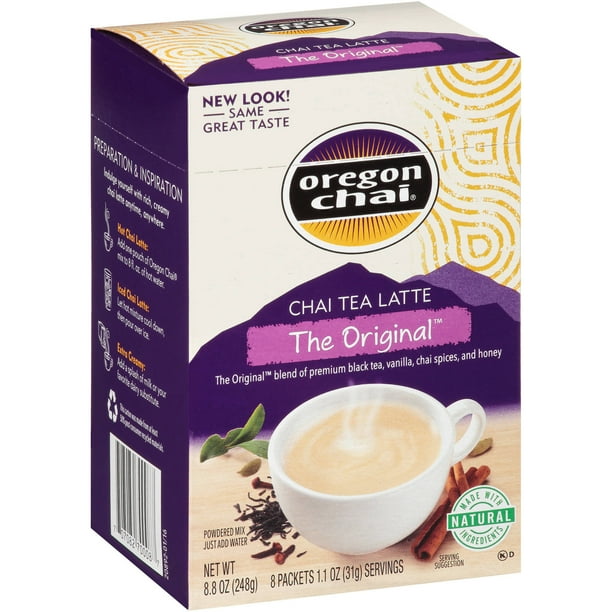 Oregon Chai The Original Chai Tea Latte Mix, 1.1 oz, 8 count Walmart