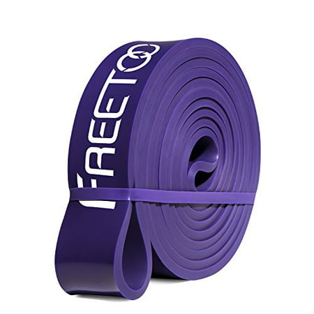 Best Workout Rubber Resistance Bands (Purple) - Freetoo by