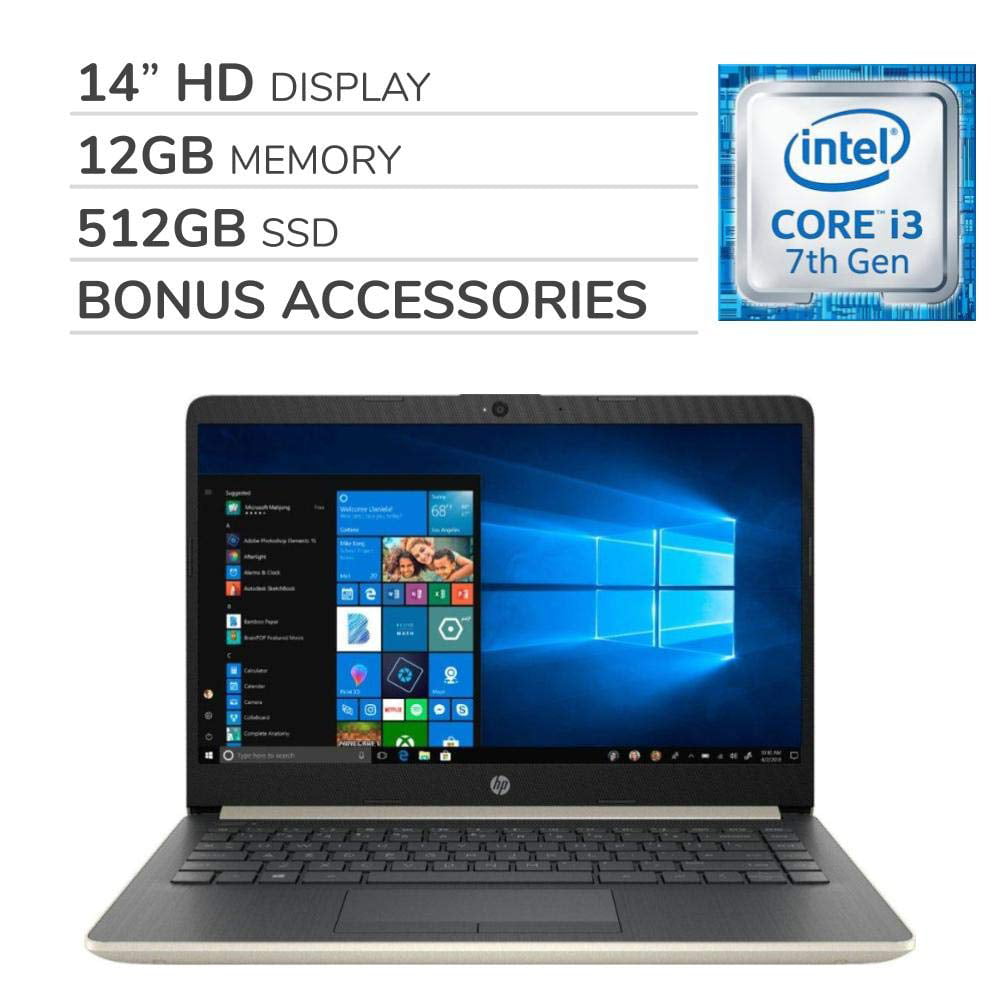 Hp Pavilion 2019 Premium 14 Inch Hd Laptop Notebook Computer 2 Core Intel Core I3 7100u 24 Ghz 3032