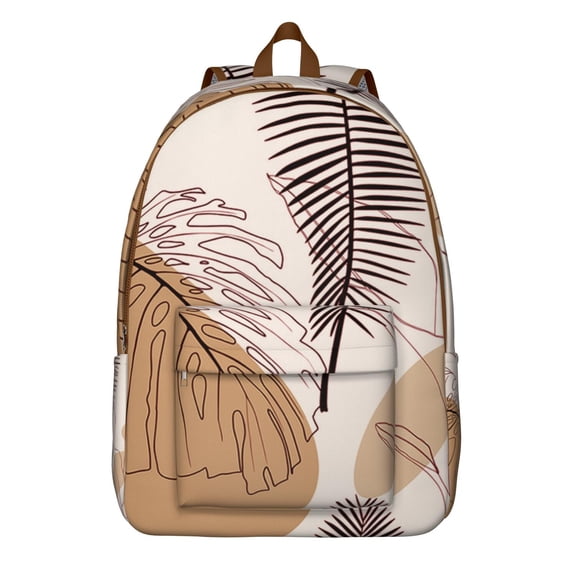 Ethnic Pattern Laptop Backpack for Teens, Spacious School Bag with Reinforced Straps and Boho Flair