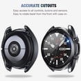 thumbnail image 4 of [2+2Pack] Compatible for Samsung Galaxy Watch 3 45mm Screen Protector and Case, 2 Pack Tempered Glass Protective Film and 2 Pack TPU Watch Cover Accessories Set for Galaxy Watch3 45, Titanium, 41mm, 4 of 7
