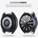 thumbnail image 4 of [Paquete de 2+2] Protector de pantalla y funda compatibles con Samsung Galaxy Watch 3 de 45 mm, paquete de 2 películas protectoras de vidrio templado y paquete de 2 accesorios de funda de, 4 of 7