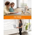 thumbnail image 4 of Soporte para libros aboutool 2 en 1 ajustable 84-160 cm blanco, 4 of 9