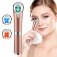 thumbnail image 1 of PRETTY SEE Sonic Vibration Facial Massager Eye Massage Tool Skin Care Device for Eyes, Face and Neck, USB Charging, Rose Gold, 1 of 6