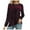 Red, variant on SNKSDGM Casual Easter Shirt Tops for Women Trendy Summer 3/4 Sleeves Women's Casual Round Long Sleeve Irregular Hem Collar Bead Stitching T Shirt Top Going Out Tops for Women Plus Size Winter