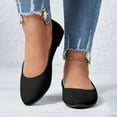 thumbnail image 5 of Women's Ballet Shoes Comfortable Slip on Round Toe Flat Casual Shoes for Walking, Driving, Dressy Black 9, 5 of 7