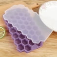 thumbnail image 4 of 37 Cavidades Hielo Cubo Molde Suave Silicona Molde de Chocolate Bandeja Restaurante Hogar Frío Bebida DIY Accesorios para refrigerador Púrpura Irene Inevent HA012235-06, 4 of 7