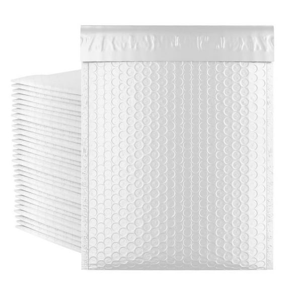 White Poly Bubble Mailers, Padded Self Seal Envelopes, 1500 Count, 5 x 9 in