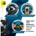 thumbnail image 4 of Body Glove Anti Fog Black Free Breathing Snorkel Full Mask Set, 4 of 5