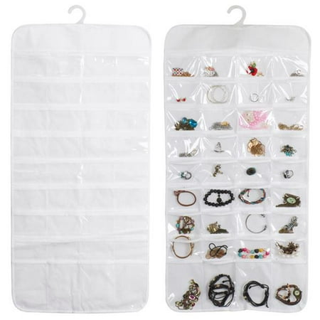 Hanging Jewelry Organizer Bracelet Earring Ring necklace 72 Pocket Pouch