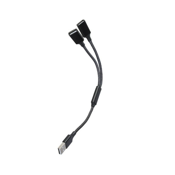 YIEMEEN USB2.0 Splitter Cable 1 In 2 Out Double Female Port Expansion for Data Transfer