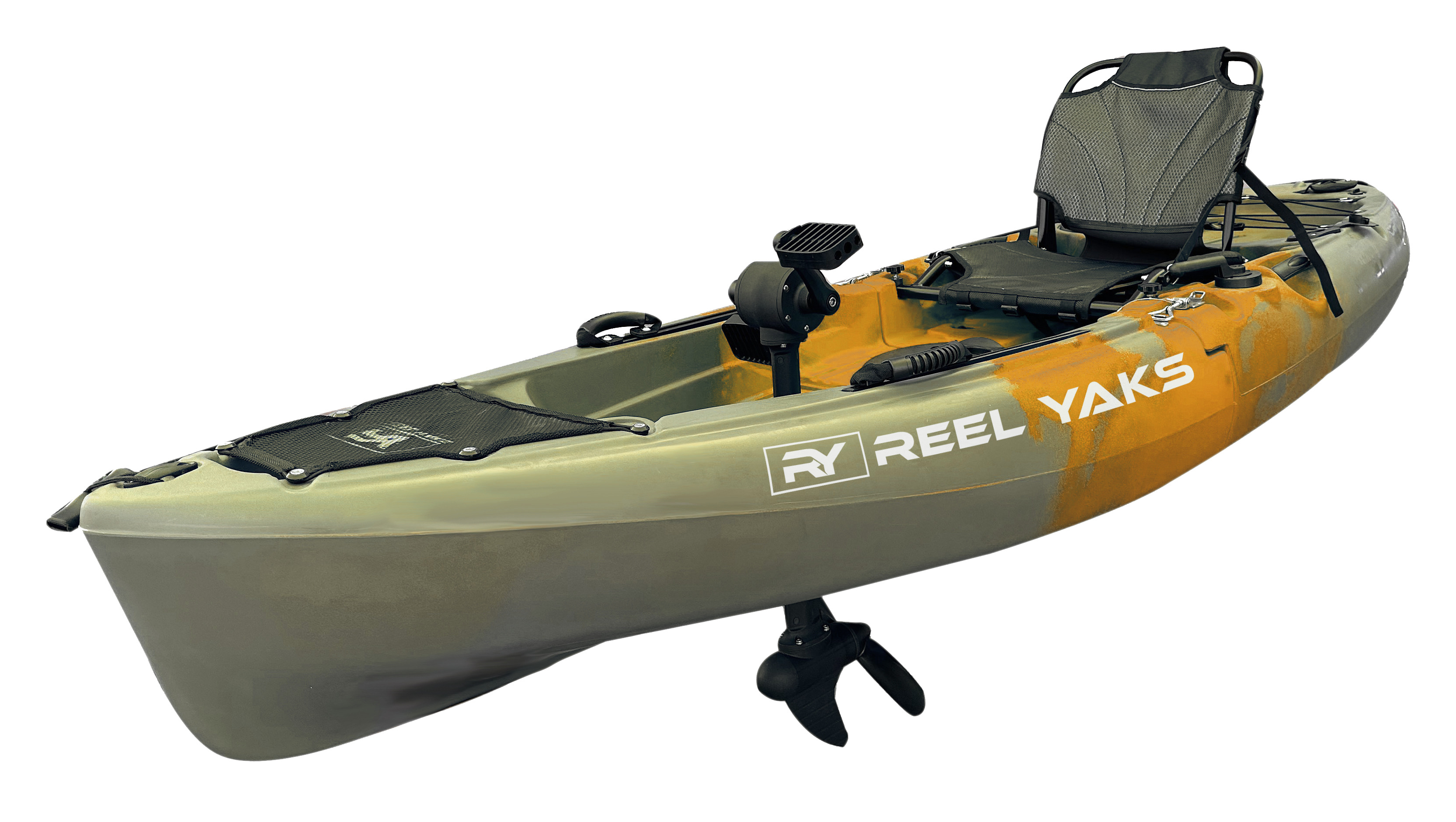 9.5ft Raptor Modular Propeller Drive Pedal Fishing Kayak | 380lbs Capacity | 2 Piece