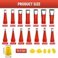 thumbnail image 4 of Removable Stainless Steel Caulking Nozzle Set Complete 19 Piece Kit for Precise Sealant Application, 4 of 8
