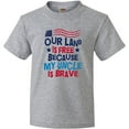 thumbnail image 3 of Inktastic Military Uncle Proud Nephew Freedom Youth T-Shirt, 3 of 5