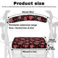 thumbnail image 6 of HELLHERO Stain Proof Rollator Walker Seat Back Covers Rollator Walker Cover & Red Roses for Seniors Men Women Easy Fit for Seniors Improved Comfort, 6 of 7