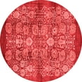 thumbnail image 1 of Ahgly Company Indoor Round Oriental Red Industrial Area Rugs, 6' Round, 1 of 4