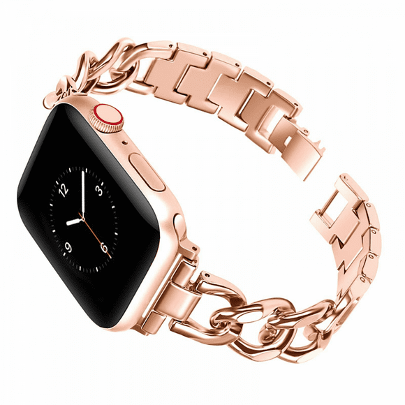 XIHAMA Watch Band Compatible with Apple Watch Strap 41mm 40mm 38mm 42mm 44mm 45mm 49MM Women's Denim Single Chain Iwatch Series 9 8 7 SE Sport Band