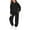Black, variant on Mercatoo Girls Fleece Sweatsuit Set Hoodi1s Long Sleeve Kids Winter 2 Piece Outfit Boys Workout Prepp1 Tracksui1 Fall Outfits