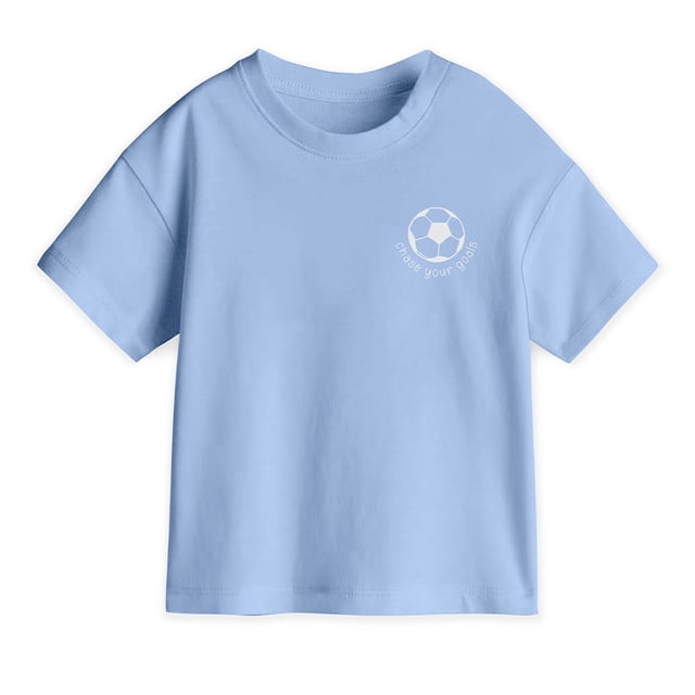 Playera Casual George para Bebes Manga Corta Azul Claro Talla 3