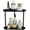 Black 2 Tier, variant on ANHXN Bathroom Counter Organizer, Vanity Organizer Corner Shelf, Skincare, Makeup Countertop Organizers, Kitchen, Bathroom Counter Storage