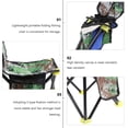 thumbnail image 3 of Mobutofu 2Pcs Fishing Chairs Camouflage Canvas Foldable Stool for Outdoor Activities Traveling 21.6X13.0In, 3 of 8