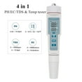 thumbnail image 2 of 4 In 1 PH/EC/TDS&Temperature Meter Waterproof PH Meter LED Water Quality Monitor Tester PH Tester For Pools Drinking Water, 2 of 7