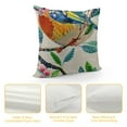 thumbnail image 4 of nygtbtfer   Linen Throw Pillow Covers  Home Decorative Cushion Colorful Spring Animal Retro Flying Red Bird with Flowers Pillow Cases Square Pillocases for Outdoor Bed Sofa, 4 of 5