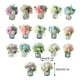 thumbnail image 5 of Flores artificiales de seda Bearachild 2 piezas para decoración del hogar Peonía violeta+blanco, 5 of 6