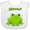 AA-White, variant on Inktastic Kisses? Cute Frog Boys or Girls Baby Bib