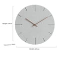 thumbnail image 2 of Reloj de pared nórdico minimalista, silencioso, a pilas, muy práctico., 2 of 4