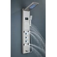 thumbnail image 4 of Zamery Shower Panel Tower Bath Column with LED Waterfall Head LED Body Jet System Hand Shower Spout Temperature Display Wall Mounted Unit, Brushed Nickel, 4 of 9