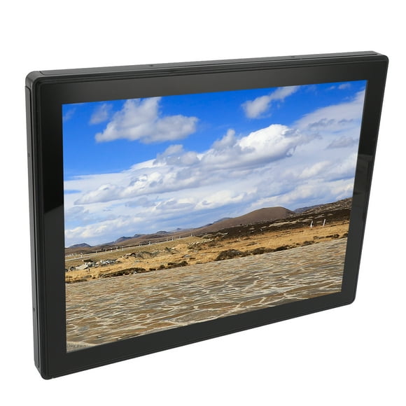 15 Inch Capacitive Touchscreen Monitor, 10 Point Multi Touch Screen IPS LCD Display 1024x768, IP65 Waterproof, HD Multimedia Interface Industrial Monitor Module Built in Speaker, VGA USB Port