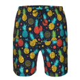 thumbnail image 3 of Logiee Colorful Pineapple Print Mens Swim Trunks Quick Dry Board Shorts,Breathable Hawaii Beach Shorts Swimwear Bathing Suits-3X-Large, 3 of 6