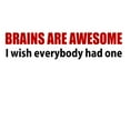 thumbnail image 3 of CafePress - Brains Are Awesome T Shirt - Men's Classic Graphic T-Shirt, 3 of 4