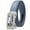 Chrome + Cordon Bleu, variant on Women's Automatic Buckle Belt for Jeans & Dresses - Adjustable Cut-to-Fit Waist Cinch, Hollow-Out Minimalist Casual Dress Belt (Standard Size Range) - Easy to Wear for Jeans or Dresses