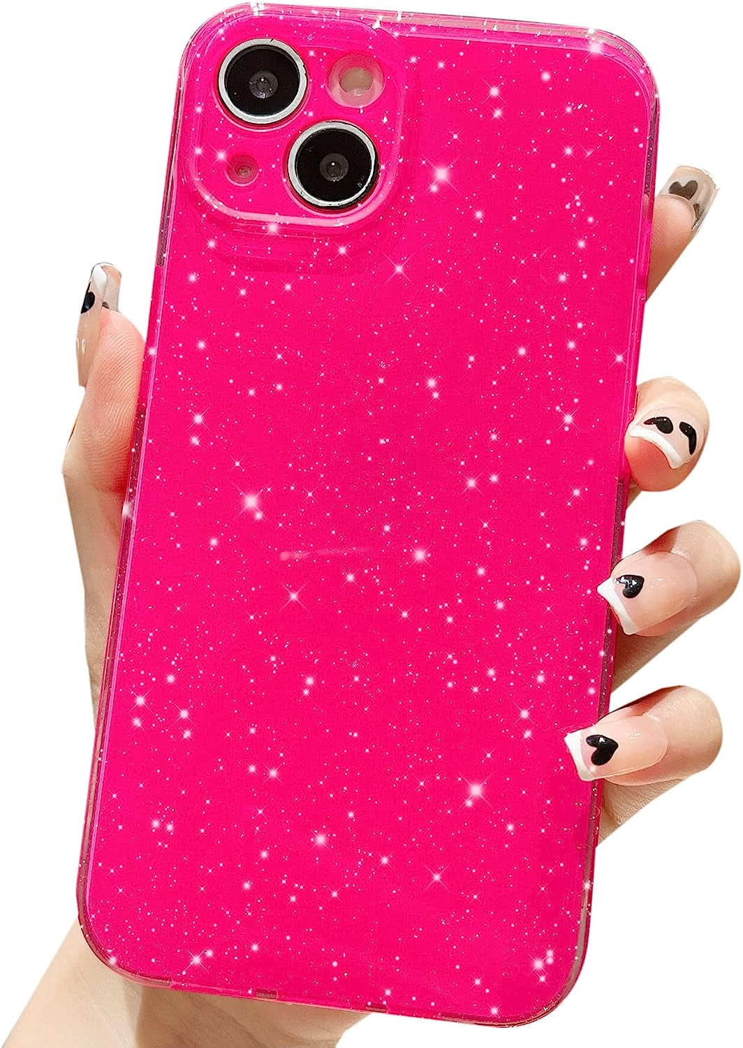 Handyhülle Für IPhone 13 Mit Strass – Transparente TPU-Hülle Mit Glitzer, Kameraschutz