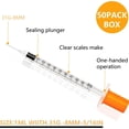 thumbnail image 2 of Suministros de laboratorio dispensadores desechables de 1 ml, 31 g, 8 mm, paquete de 50, 2 of 5