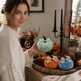 thumbnail image 5 of 2026 New Halloween Decor Pumpkin, Tabletop Mini Clay Pumpkin Halloween Decor, Home Decor Indoor Halloween Home Fall Ornaments for Home Office Kitchen Shelf, 5 of 5