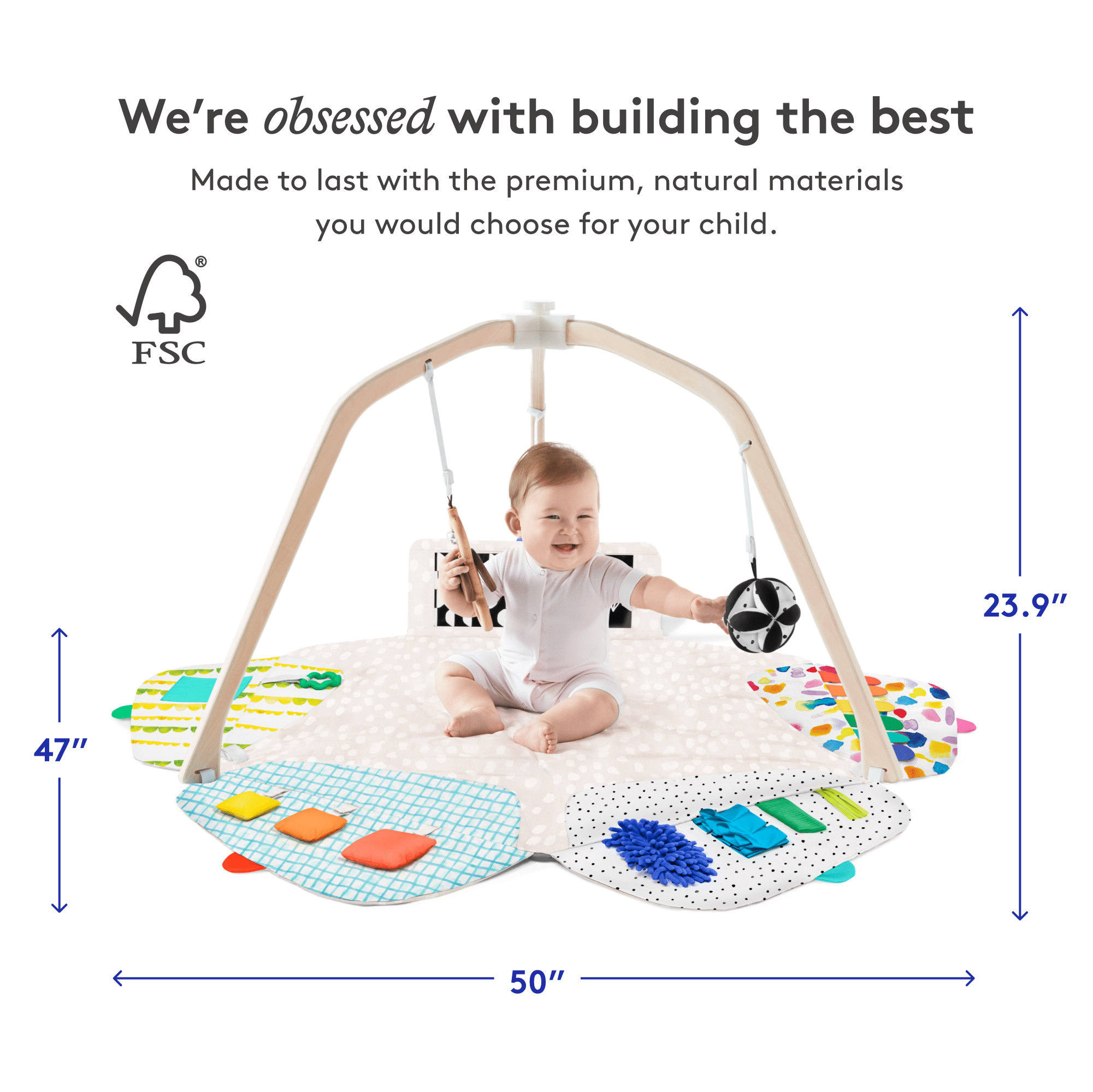Lovevery The Play Gym, Stage-Based Developmental Activity Gym & Play Mat for Baby to Toddler, 0+ Months