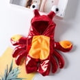thumbnail image 5 of Dog Cat Halloween Red Crab Costumes,Pet Halloween Christmas Cosplay Dress Dogs Funny Clothes,Size XL, 5 of 6
