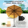 thumbnail image 4 of Outsunny Garden Parasol Base, 33lbs HDPE Outdoor Umbrella Base Black, 4 of 10